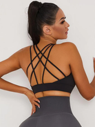 Hollow Mesh Shock-proof Gathered Corset Short Tracksuit.