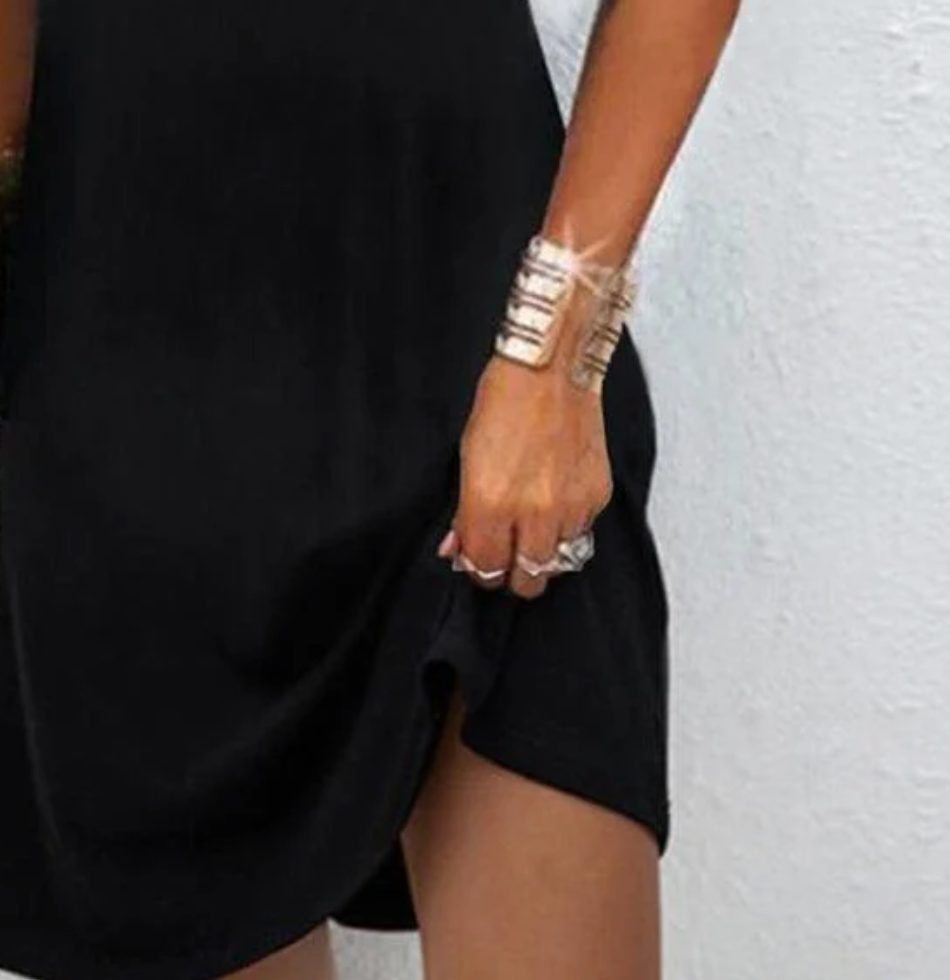 Avril™ - Chic Off-Shoulder Dress.