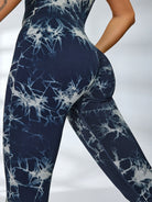 Hot Tie-dye Cross Back Jumpsuit.