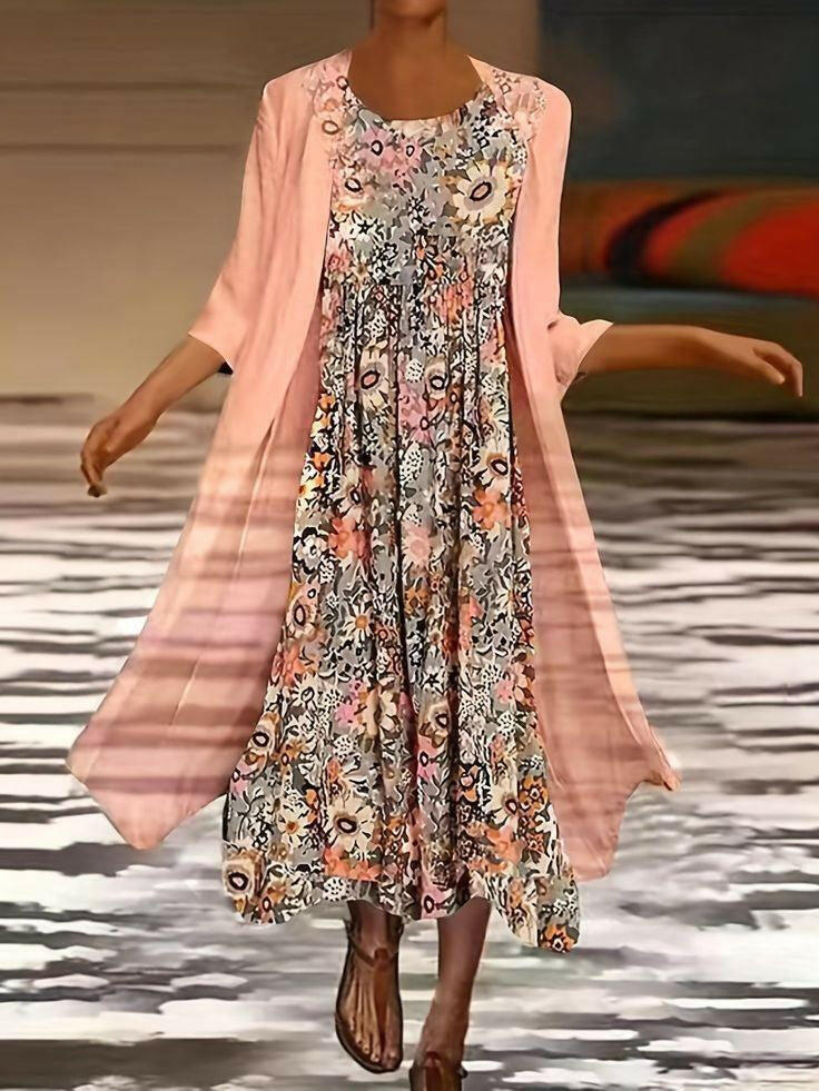Essie™ - Floral Boho Dress.