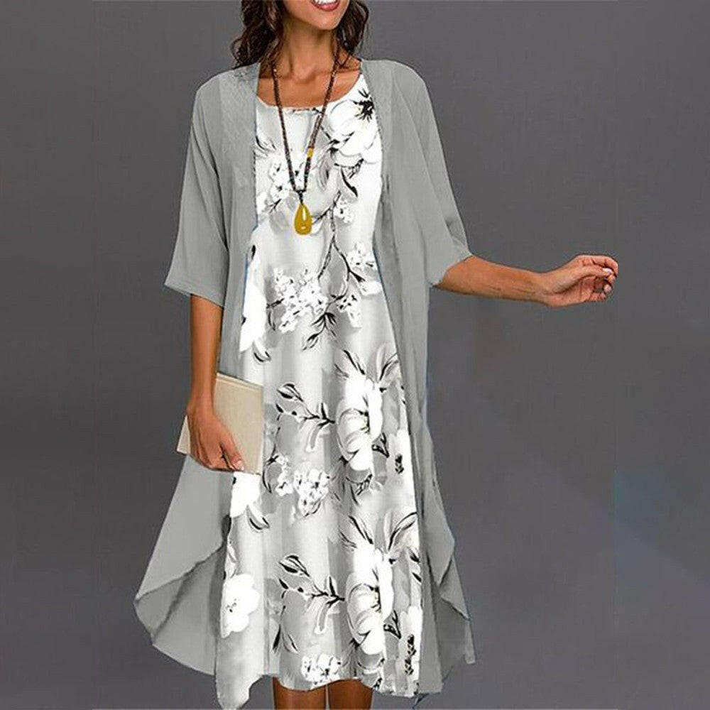 Viane™ - Elegant Printed Dress.