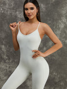 Flared Split Beauty Back Jumpsuit.
