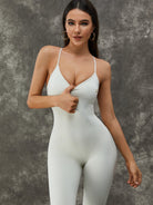 Flared Split Beauty Back Jumpsuit.