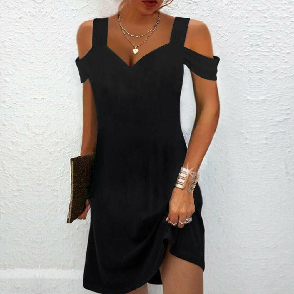 Avril™ - Chic Off-Shoulder Dress.