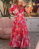 FLORIANA™ - Vibrant Floral Dress.