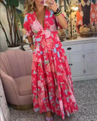FLORIANA™ - Vibrant Floral Dress.
