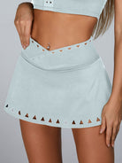 Cutout V Shape Waist Backless Skirt Suit Lumina Vancouver