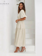Avalon - Dress with Puff Sleeves Lumina Vancouver