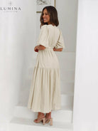 Avalon - Dress with Puff Sleeves Lumina Vancouver