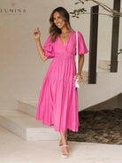 Avalon - Dress with Puff Sleeves Lumina Vancouver