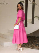 Avalon - Dress with Puff Sleeves Lumina Vancouver