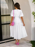 Avalon - Dress with Puff Sleeves Lumina Vancouver