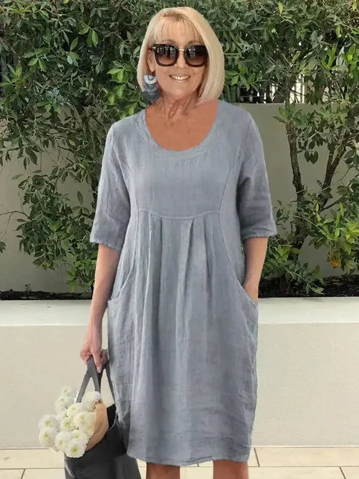 Bridget - Loose Dress with Pockets - Lumina Vancouver