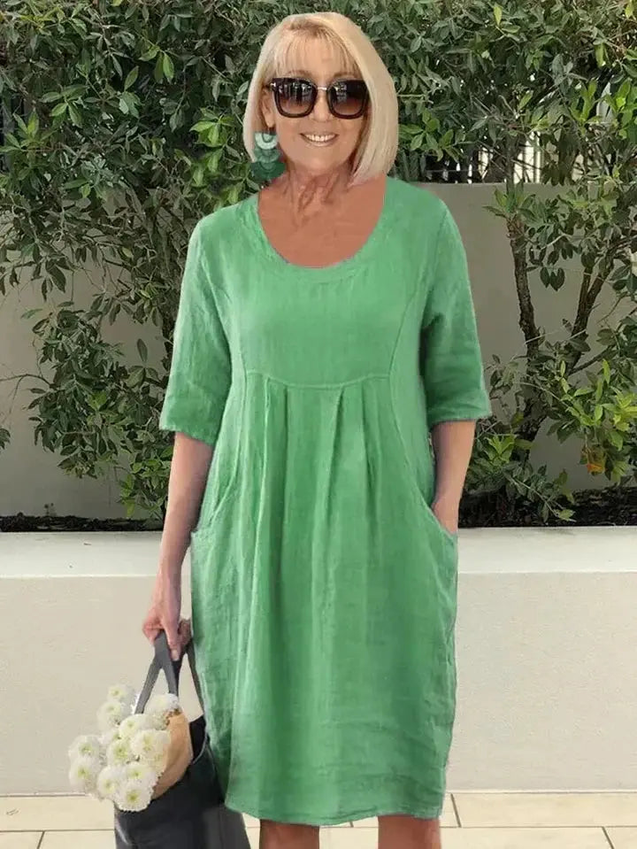 Bridget - Loose Dress with Pockets - Lumina Vancouver