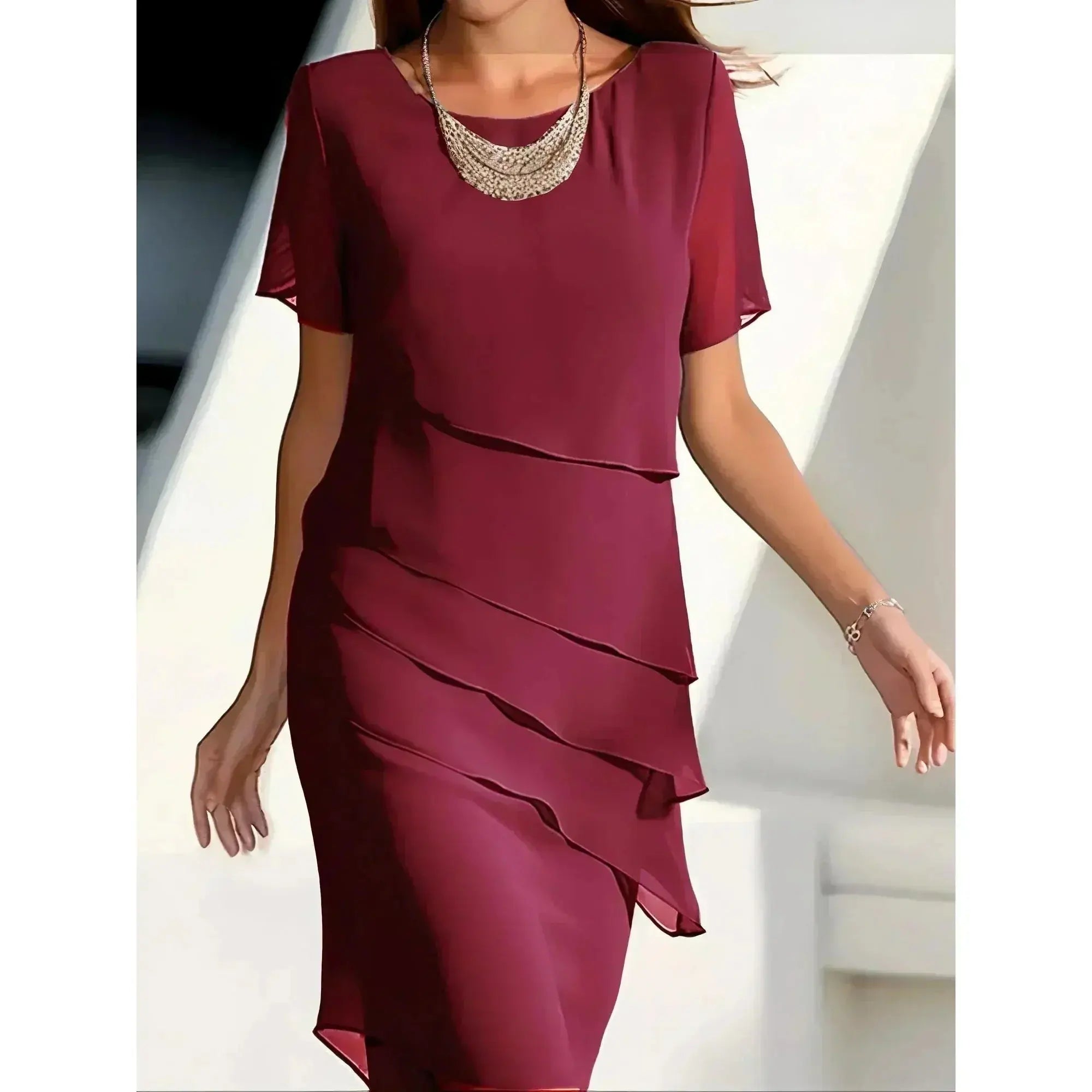 Becci | Elegant Dress with Tummy-Flattering Design - Lumina Vancouver