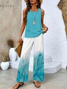 Camille - Twill Stripe Vest And Pants Set - Lumina Vancouver