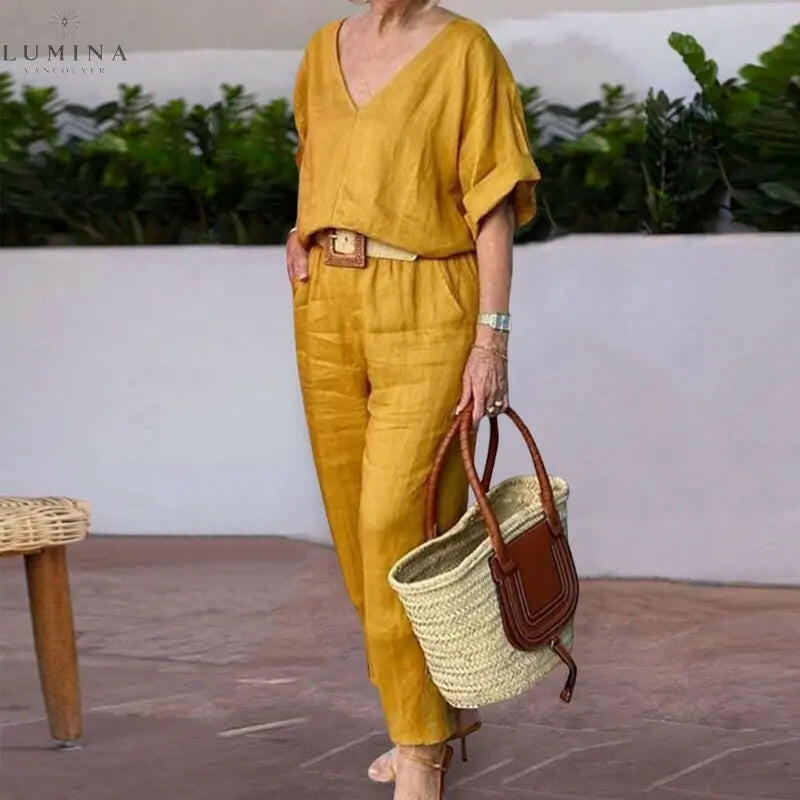 Claire - Luxe Relaxed Two-piece Outfit - Lumina Vancouver