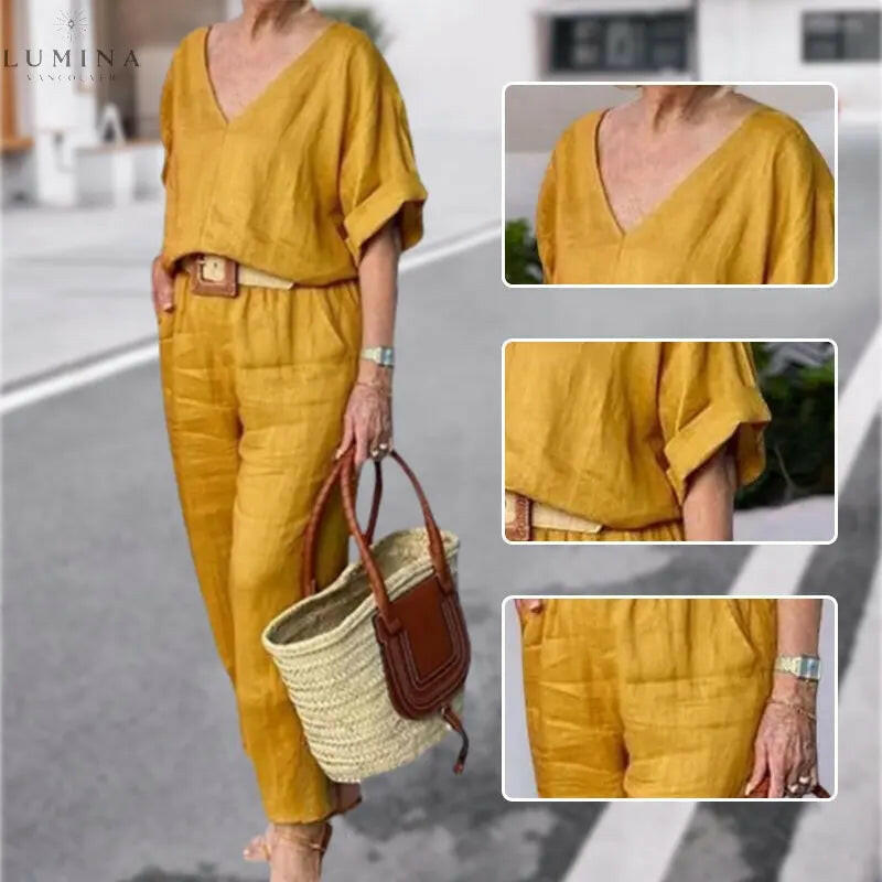 Claire - Luxe Relaxed Two-piece Outfit - Lumina Vancouver