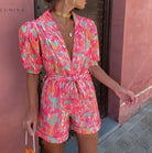 Clarissa - Trendy V-Neck Jumpsuit - Lumina Vancouver