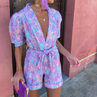 Clarissa - Trendy V-Neck Jumpsuit - Lumina Vancouver