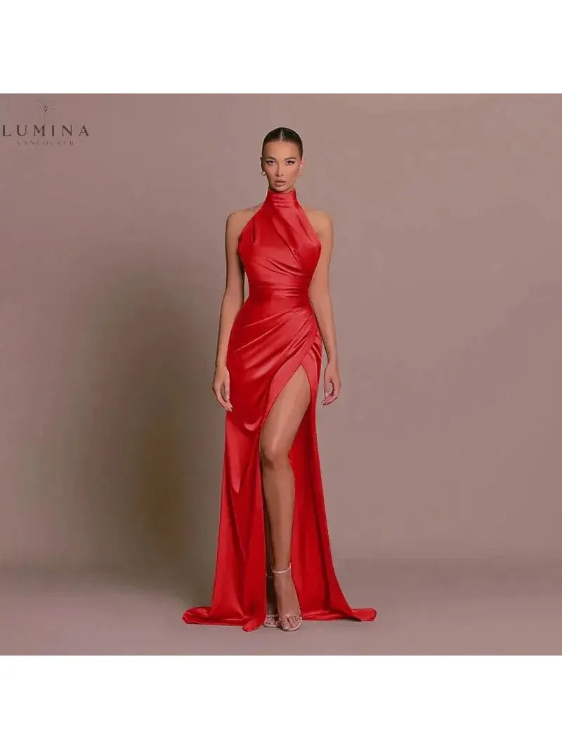 Cleo | Sleek Slit Gown