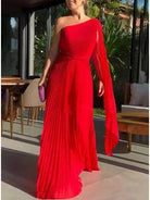 Dalila - Off-Shoulder Pleated Maxi Dress
