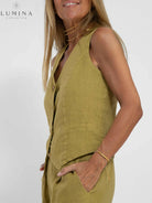 Ella - Vest & Wide Pants Set (Almost sold out) - Lumina Vancouver