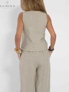 Ella - Vest & Wide Pants Set (Almost sold out) - Lumina Vancouver