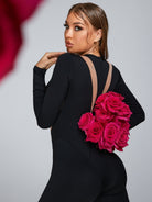 Fashion “Flame” Mesh Jumpsuit