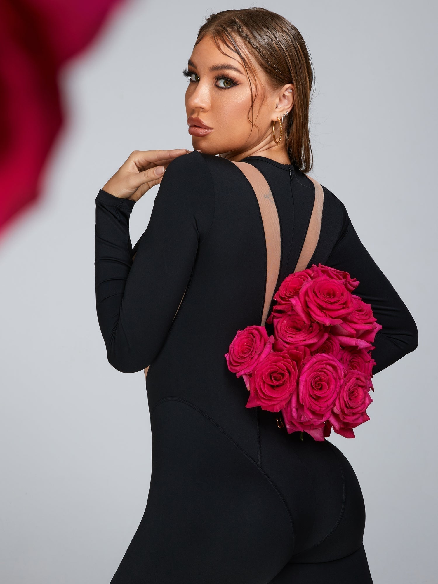 Fashion “Flame” Mesh Jumpsuit