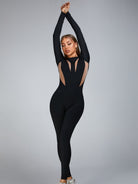 Fashion “Flame” Mesh Jumpsuit