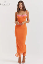 Fay - Contrast Lace Slit Maxi Dress Lumina Vancouver