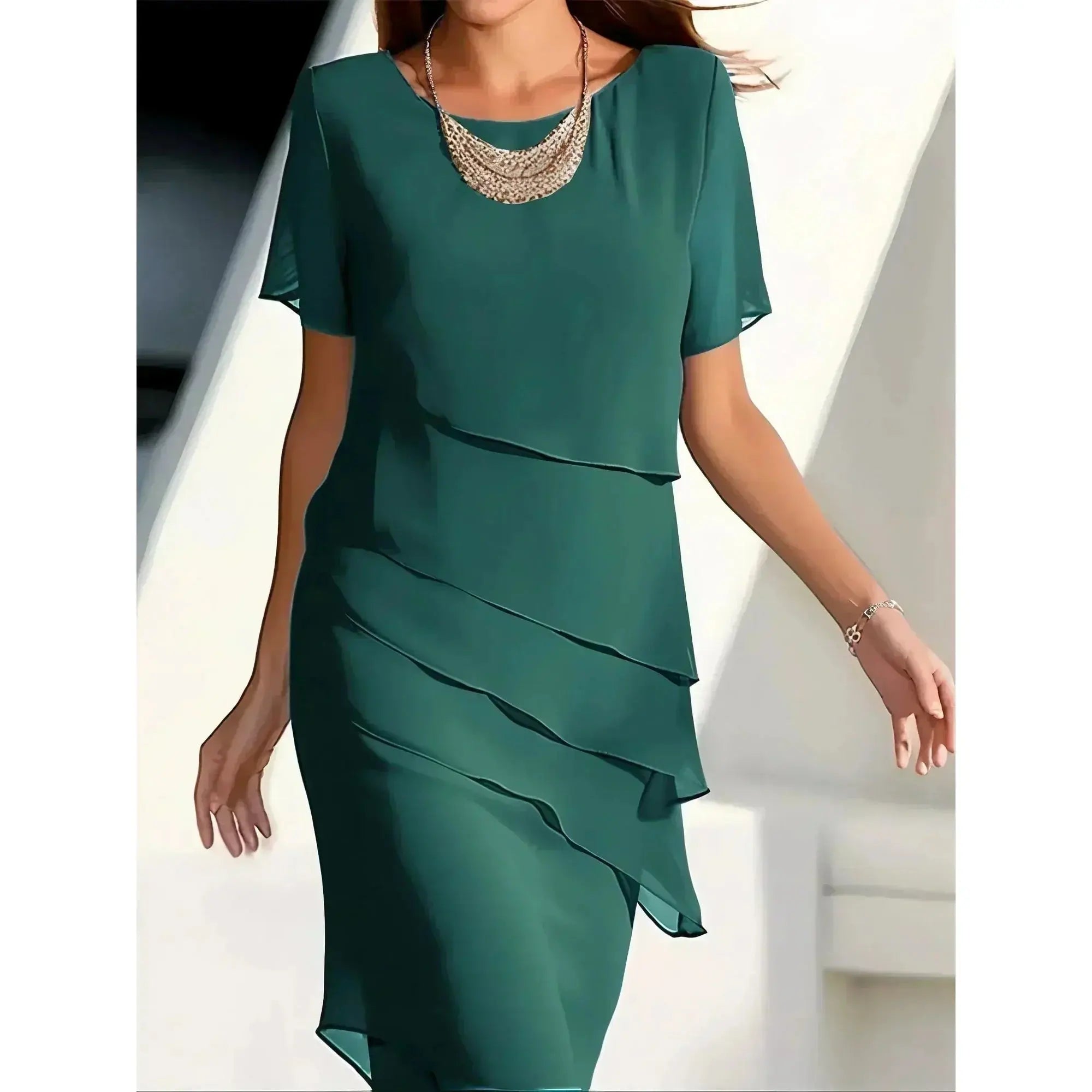 Becci | Elegant Dress with Tummy-Flattering Design - Lumina Vancouver