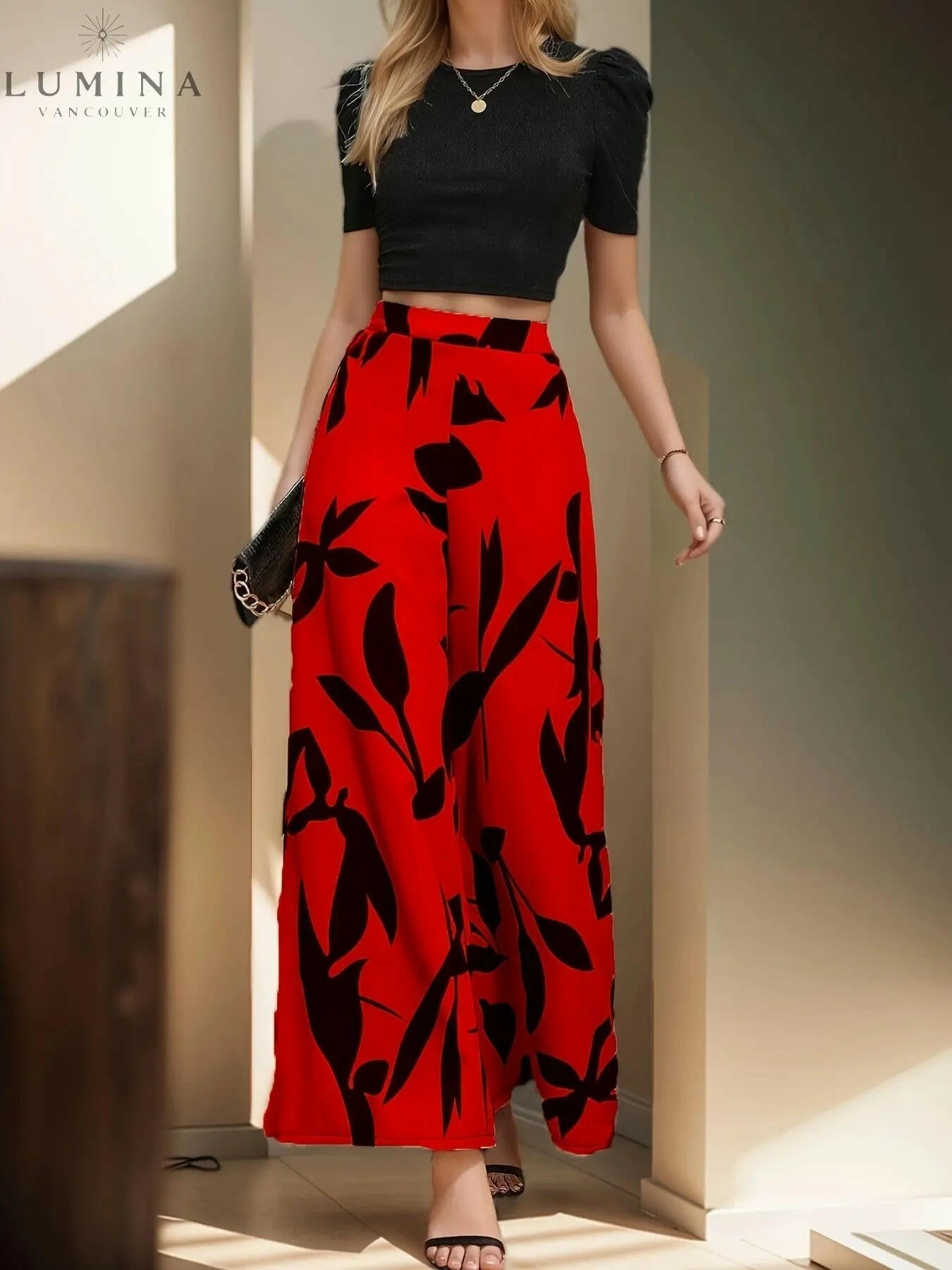 Isabella - Two-Piece Pantsuit Set - Lumina Vancouver