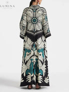 Isla - Unique Floral Print Flowy Maxi Dress - Lumina Vancouver