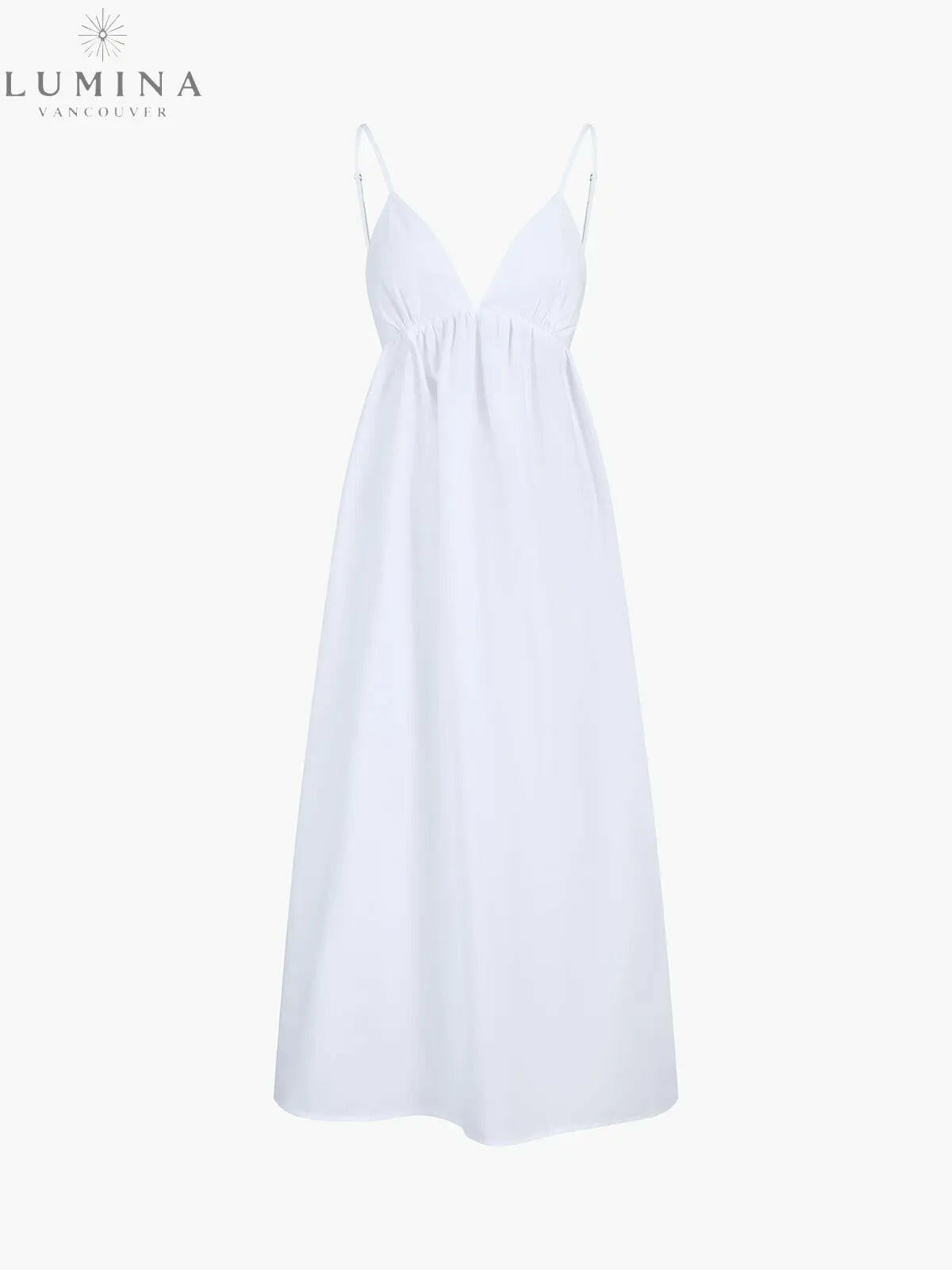 Jolina - Casual Backless Maxi Dress - Lumina Vancouver