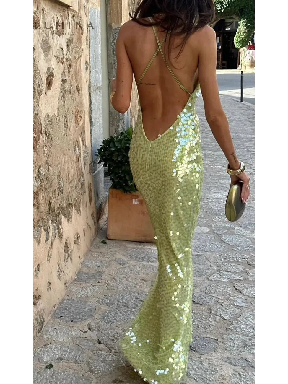 Kendal - Sequins Maxi Dress