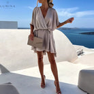 Kiana - Chic Flowy Mini Dress - Lumina Vancouver