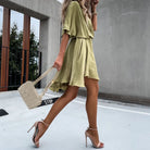 Kiana - Chic Flowy Mini Dress - Lumina Vancouver