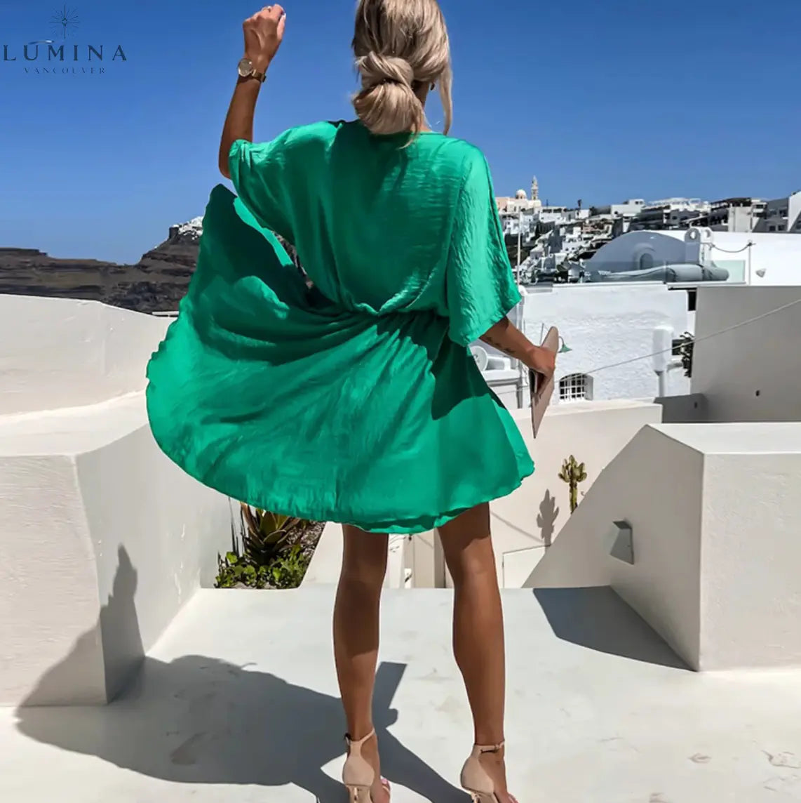 Kiana - Chic Flowy Mini Dress - Lumina Vancouver