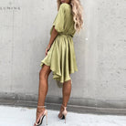 Kiana - Chic Flowy Mini Dress - Lumina Vancouver