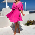 Kiana - Chic Flowy Mini Dress - Lumina Vancouver