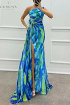 Liora - Off-Shoulder Slit Printed Maxi Dress Lumina Vancouver