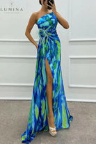Liora - Off-Shoulder Slit Printed Maxi Dress Lumina Vancouver