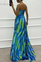 Liora - Off-Shoulder Slit Printed Maxi Dress Lumina Vancouver