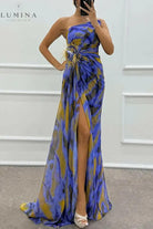 Liora - Off-Shoulder Slit Printed Maxi Dress Lumina Vancouver
