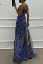 Liora - Off-Shoulder Slit Printed Maxi Dress Lumina Vancouver
