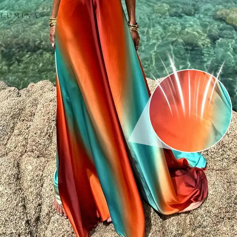 Livia - Sunset Maxi Dress - Lumina Vancouver