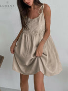 Maica - Preppy Sleeveless Mini Dress - Lumina Vancouver
