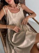 Maica - Preppy Sleeveless Mini Dress - Lumina Vancouver